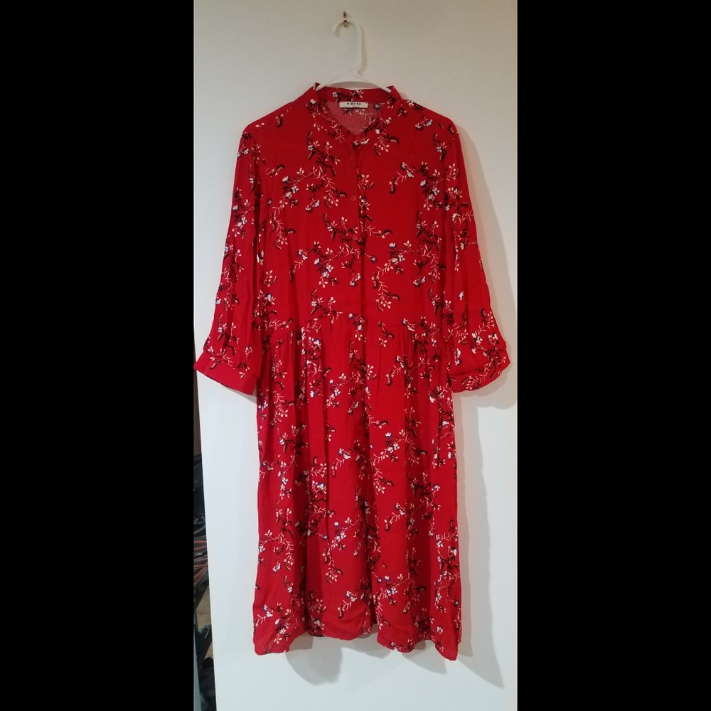 Midi shirt dress